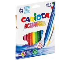 Carioca akvareliniai flomasteriai vaikams, 12 spalvų