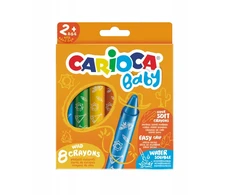 Carioca Baby kreidelės - 8 spalvų, minkštos, storos, plaunamos