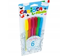 Carioca Fiorella Fluo rašikliai, 6 spalvų rinkinys
