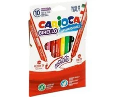 Carioca Flomasteriai Birello, dvipusiai, 10 spalvų