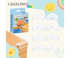 Casalinge Apsauga spintelėms, kampams, baldų kraštams, stalo kampams, 8 vnt. Bespalvis