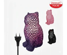 Cat lempa kačių naktinė lempa Stalinė lempa vaikams E27 CatLamp violetinė