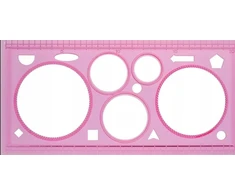 Centrum Trafaretas 84823 su apskritimais, 20cm