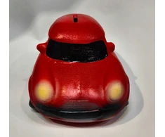 Cernipol PIĘKNA CERAMICZNA SKARBONKA SAMOCHÓD MAŁY Raudonas