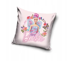 CH Pliušinis dekoratyvinis PAGALBĖS UŽVALGALAS BARBIE pagalvei 40x40 cm VELVET