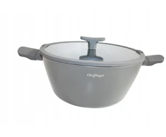 Cheffinger TRADICINIS PUODAS SU nelimpančia DANGA IR DANGIU 24cm 4 l