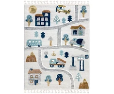 Chemex Dywan Buffo Lilu 140x200 3D sensoryczny w uliczki w stylu boho su fedzlami