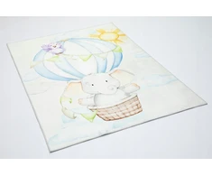 Chemex DYWAN Dziecięcy Drukowany KIDS 160x230 Balon Słoń Lot Słońce Podróż