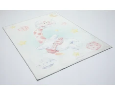 Chemex DYWAN Dziecięcy Drukowany KIDS 200x300 Żyrafa Kosmos Planety Ufo Gwiazdy