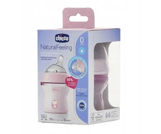 Chicco NaturalFeeling buteliukas rožinis 150 ml