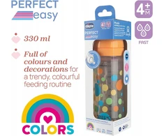 Chicco Perfect Easy kūdikių buteliukas nuo pilvo dieglių 330 ml greito srauto