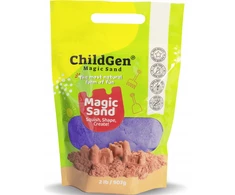 ChildGen Kinetinis smėlis 100% NATŪRALUS užpildymas 907g purpurinis ChildGen