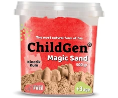 Childgen Natūralus raudonas kinetinis smėlis 500g