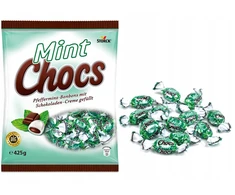 Choke Mėtų šokoladiniai mėtiniai ir šokoladiniai saldainiai su vokišku praline įdaru 425