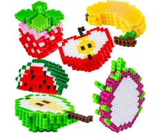 ChRLD Lyginimo karoliukų dėžutės vadovas Fruit 3D 3000 Elements rinkinys
