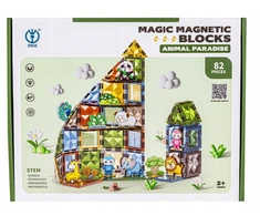 Chrld MAGNETINIAI KONSTRUKCINIAI BLAKAI GYVŪNAI 82 ELEMENTAI.