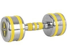 Chromuotas hantelis inSPORTline Yellsteel 7kg