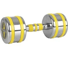 Chromuotas hantelis inSPORTline Yellsteel 9kg