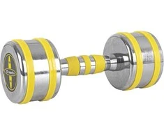 Chromuotas hantelis inSPORTline Yellsteel 8kg
