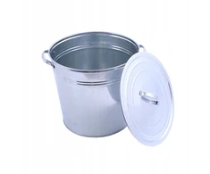 Cinkuoto metalo katilas, 32L, dangtelis + įdėklas