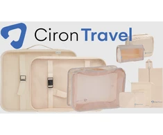 CIRON TRAVEL TRAVEL ORGANIZER RINKINYS kuprinės lagaminui 8 vnt. Smėlio spalvos
