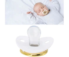 Čiulptukas BABY PRINCESS PRINCE SILIKONINIS čiulptukas M Baltas