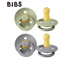 Čiulptukas BIBS Colour Round Sage, Cloud, 6 mėn.