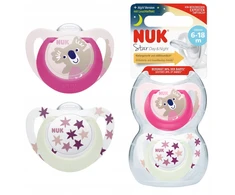 NUK 736727 čiulptukas STAR D&amp;N 6-18m 2 vnt