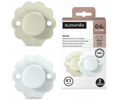 Čiulptukas Suavinex SX Pro Wonder 3308400AI, Almost Aqua + Illusion Mėlyna, 0-6 mėn, 2 vnt.