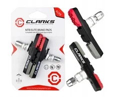Clarks CPS301 MTB V formos stabdžių kaladėlės 72 mm raudona-juoda-pilka
