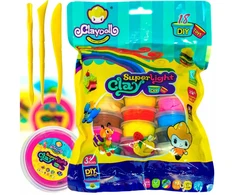 ClayDoll Super Light Clay MAGIC FOAM PLAYSTINE CLAYDOLL PASTA 18 vnt. Priedai
