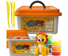 ClayDoll Super Light Clay PUTOLAS 24 vnt. + Lagaminas + Priedai MAGICAL PLASTIC