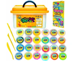 ClayDoll Super Light Clay PUTOLAS 24 vnt. + Lagaminas + Priedai MAGICAL PLASTIC