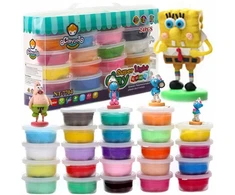 ClayDoll Super Light Clay PUTOLŲ RINKINYS 24 vnt + priedai MAGICAL PLASTIKA DOVANŲ