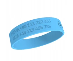 CLEAR ENGRAVING identifikavimo apyrankė vaikui ORIGINAL Siband apyrankė