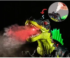 Click4Toys DIDELI T-REX DINOZAURŲ PASIĖJIMAI, RAUJIMAI, ŠVIESOS, KĖPAVIMAS GARAI, VAIKŲ FIGŪRA, 20 CM