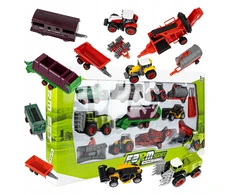 Click4Toys DIDELIS ŽEMĖS ŪKIO TRANSPORTO PRIEMONIŲ TECHNIKOS RINKINYS VAIKAMS DVIEJI TRAKTORIAI TRAKTORIAUS PĖLYMAS