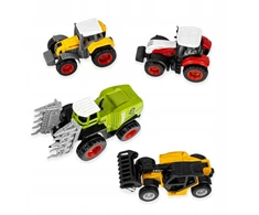 Click4Toys DIDELIS ŽEMĖS ŪKIO TRANSPORTO PRIEMONIŲ TECHNIKOS RINKINYS VAIKAMS DVIEJI TRAKTORIAI TRAKTORIAUS PĖLYMAS