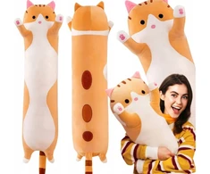 Click4Toys Ilgas pliušinis kačiukas, 70 cm - talismanas ir miela pagalvė