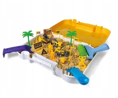 click4TOYS KINETINIS SMĖLIS VAIKŲ SMĖLĖS DĖŽĖS STATYBOS AIKŠTELĖJE LAGAMINJE + PRIEDAI