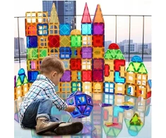 Click4Toys MAGNETINIAI UGDOMOSIOS KONSTRUKCIJOS BLOKAI DIDELIOS PLOKŠTELĖS 3D DĖLĖ 73 ELEMENTAI.