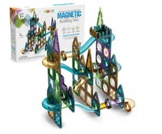 Click4Toys MAGNETINIŲ BLOKŲ PLOKŠČIAI 100 EL RUTUČIŲ stelažas VAIKAMS DIDELIS MAGNETINIS RINKINYS