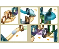 Click4Toys MAGNETINIŲ BLOKŲ PLOKŠČIAI 100 EL RUTUČIŲ stelažas VAIKAMS DIDELIS MAGNETINIS RINKINYS