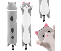 Click4Toys MASKOTAS PLIUSINIS ŽAISLAS ILGA KATĖS GLOSMĖS PILGA ŽAISLŲ PAGALVĖ STORA GRAŽI
