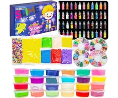 click4TOYS RINKINYS GLUTE SLIME GLUTY CAY DECORATIONS GLITER DIDŽIUS RINKINYS