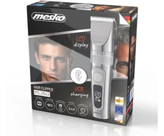 Mesko Professional Clipper, titano, LCD, IPX6, darbo laikas 180 min. Mesko MS 2843