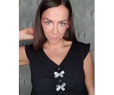 Coala Basia žindymo marškinėliai, juodi, lygūs, XL dydis