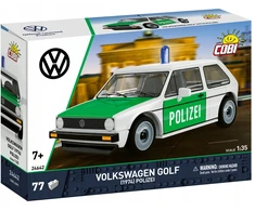 Cobi Kaladėlės Volkswagen Golf 1974 policijos modelis 1:35