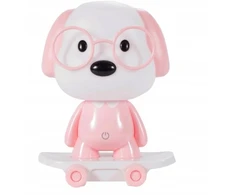 Cogio Kids Naktinė lempa ROŽINĖ PIESEK NA DESKOROLCE LED USB