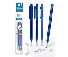 Šerdelės automatiniam trinamam tušinukui COLORINO, 3vnt., 0,5 mm, mėlynos spalvos